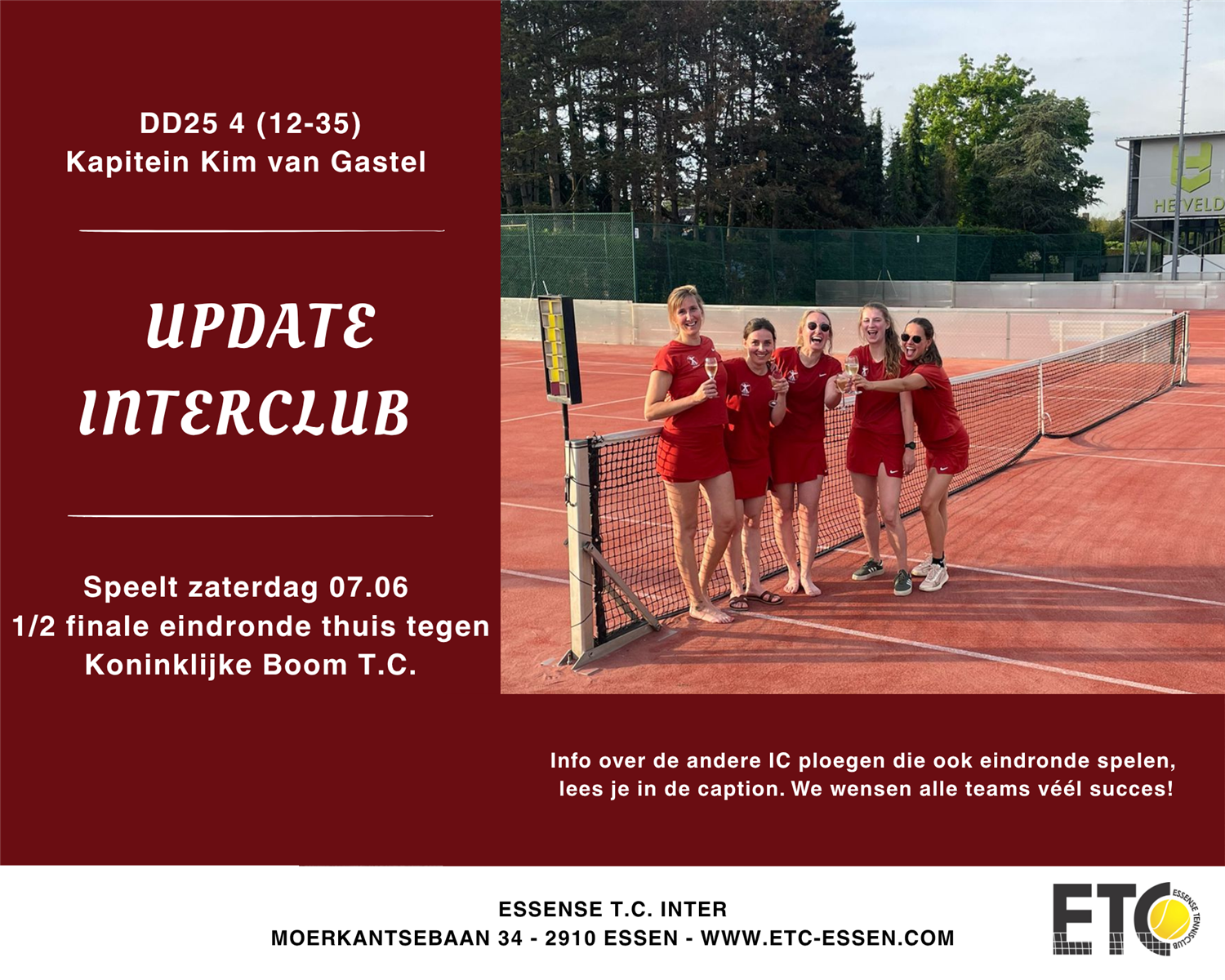 Essense T.C. Inter eindronde Interclub 2025